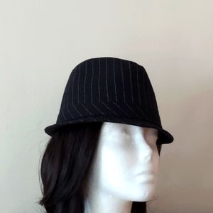 ‼️3 for $20‼️  Black Pinstripe Fedora Hat